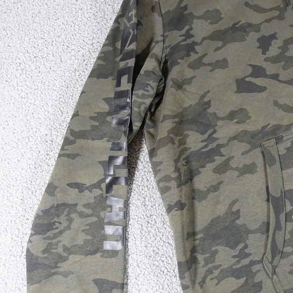 Caterpillar Cat Foundation Trademark Banner Hoodie Sweatshirt Men 2XL Camo NWT - Picture 5 of 12